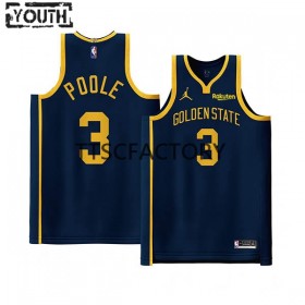 Dječji NBA Dres Golden State Warriors Jordan Poole 3 Jordan 2022-23 Statement Edition Navy Swingman